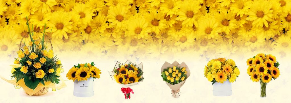 Mes de la primavera y flores amarillas. Floristería en Lima