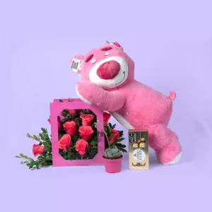 Peluches y rosas en Magdalena