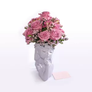 escultura-sonadora-floral Escultura soñadora floral. Envío de rosas Lima