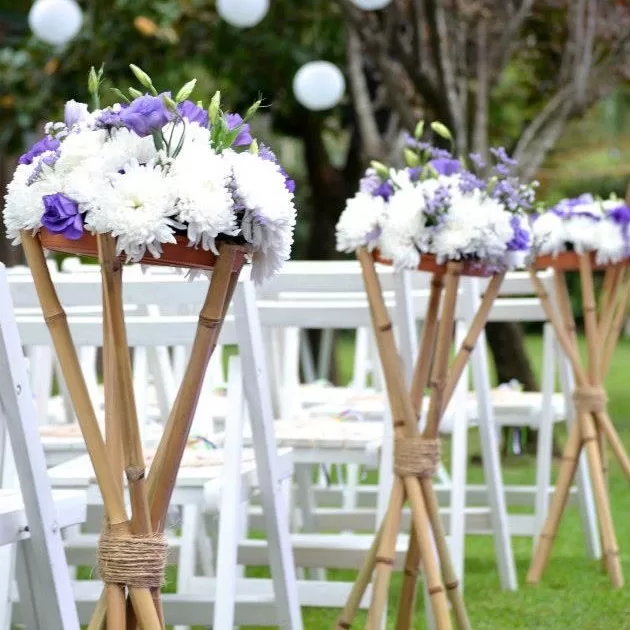 Pedestales florales para bodas en Lima